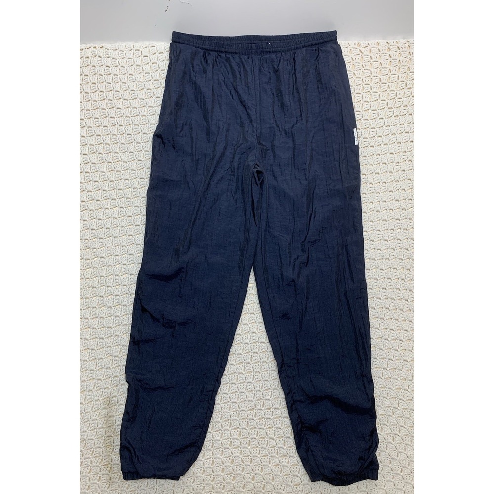 Vtg Givenchy Activewear‎ Windbreaker Nylon Track Pants Men XL Navy Blue